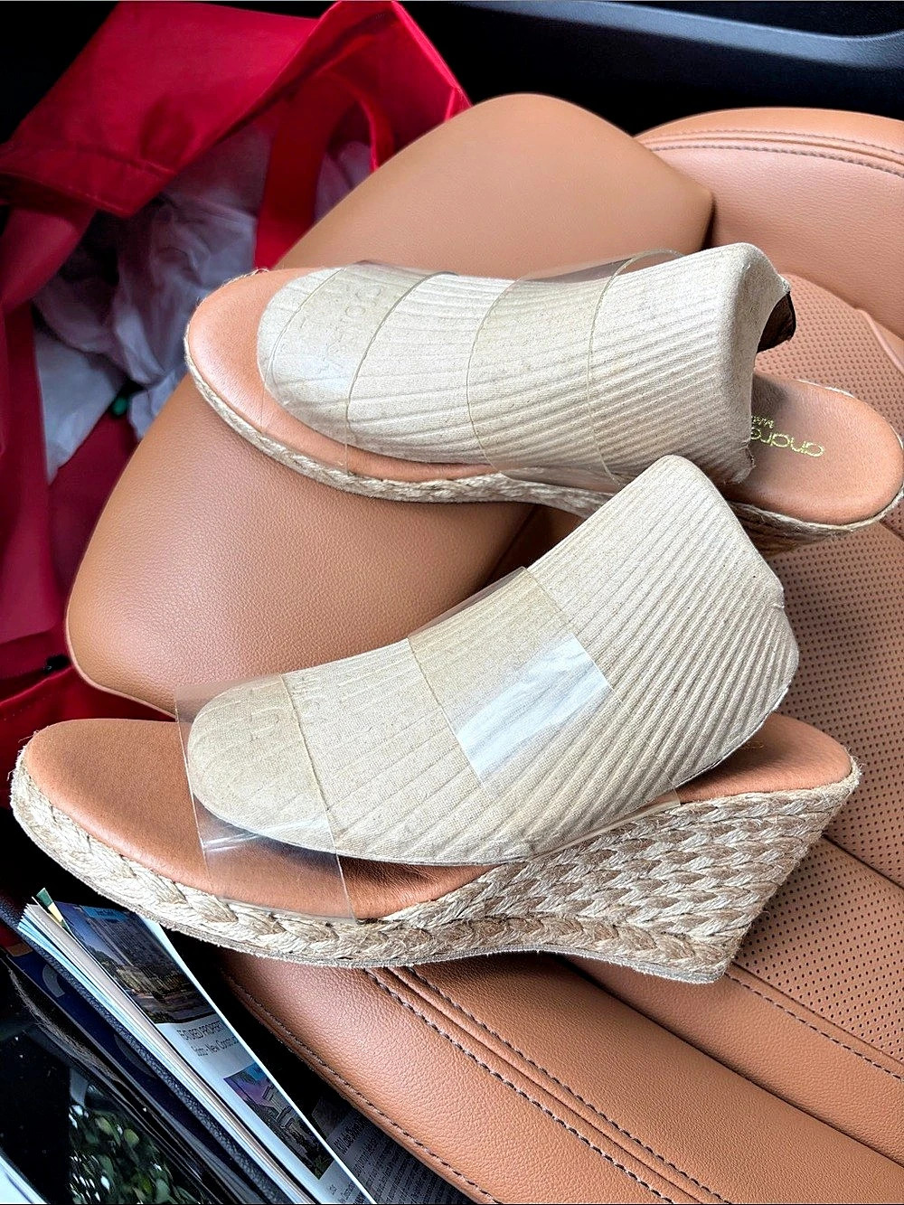 Chloé Espadrille Wedge Sandals in Beige EU 38 Like New